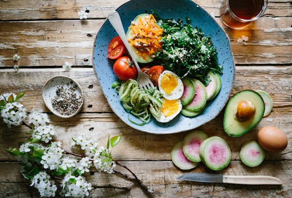 Healthy green smoothie bowl